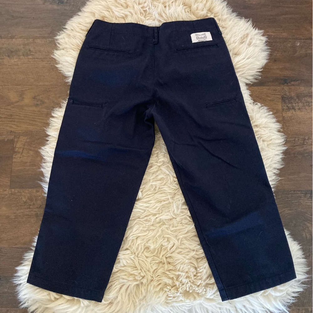 Human Made X Cactus Plant Flea Market Navy Cropped Work Pant Shorts Sz S 30 - Picture 3 of 8